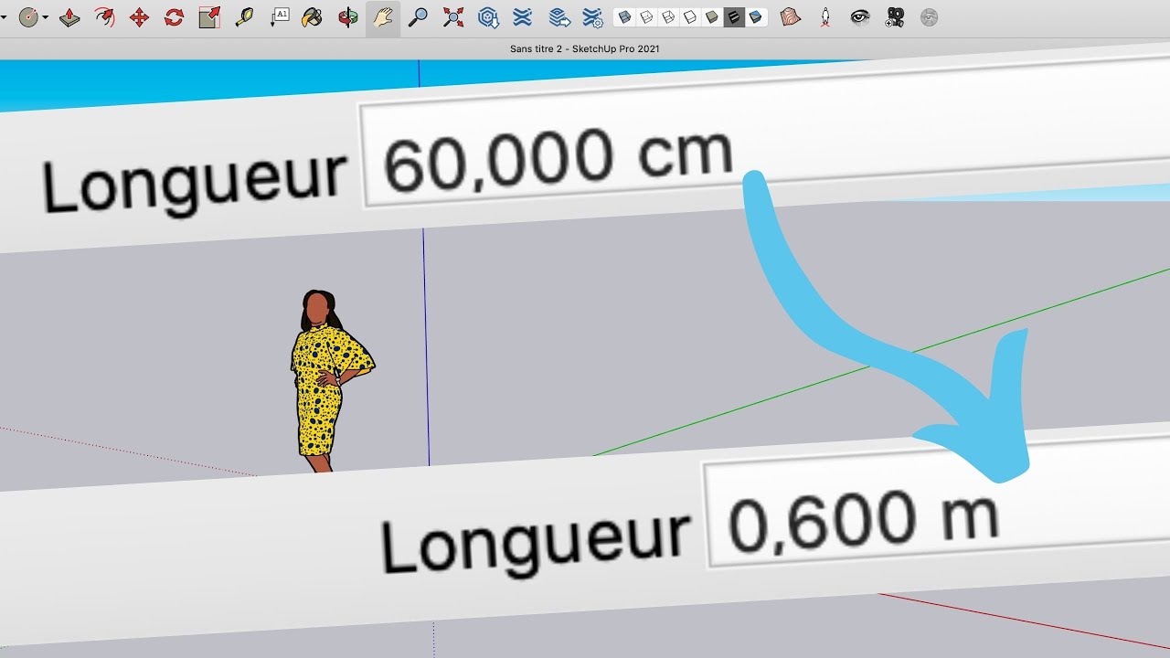 Comment changer les unit&eacute;s de mesure sur SketchUp ? - Tuto Sketchup d&eacute;butant