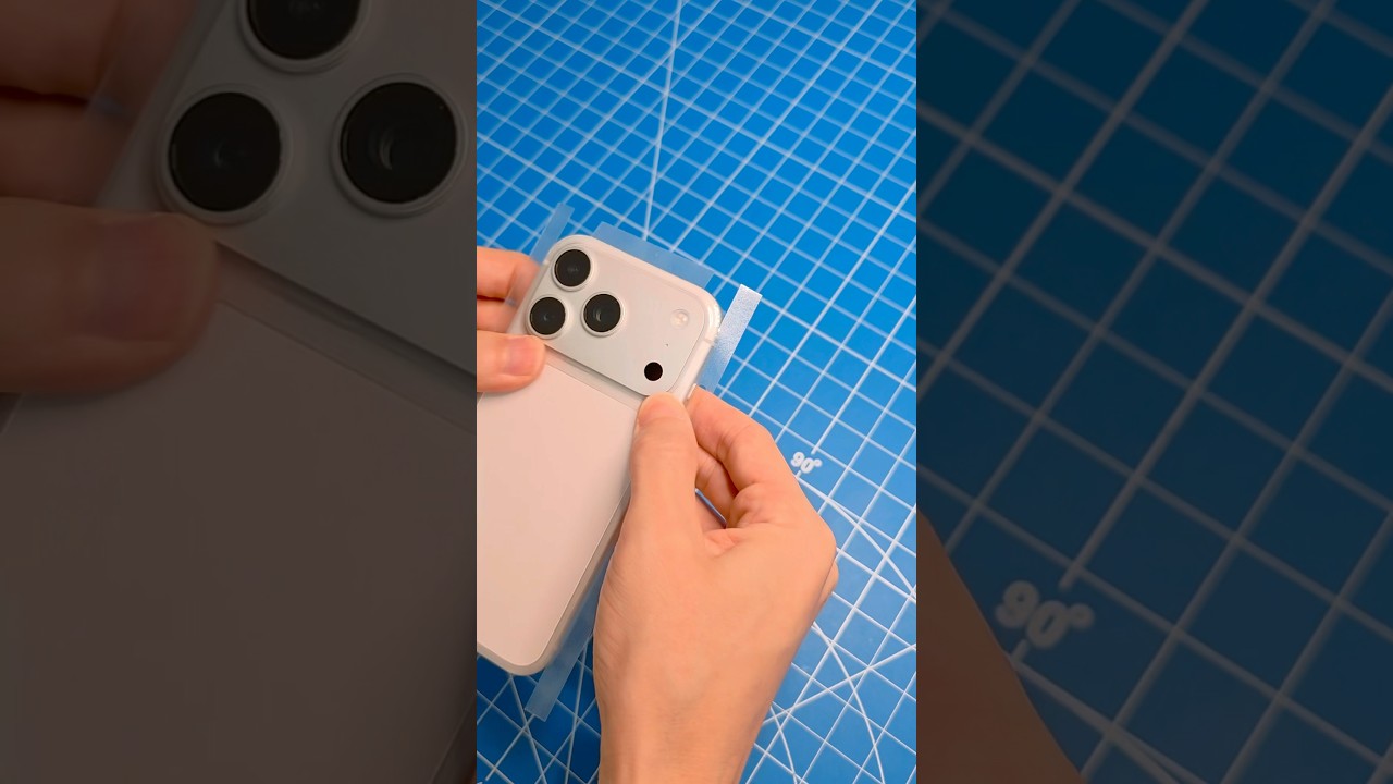 How to Apply Slickwraps Clear Skin on iPhone 17 Pro #iphone17 #iphone17promax #slickwraps