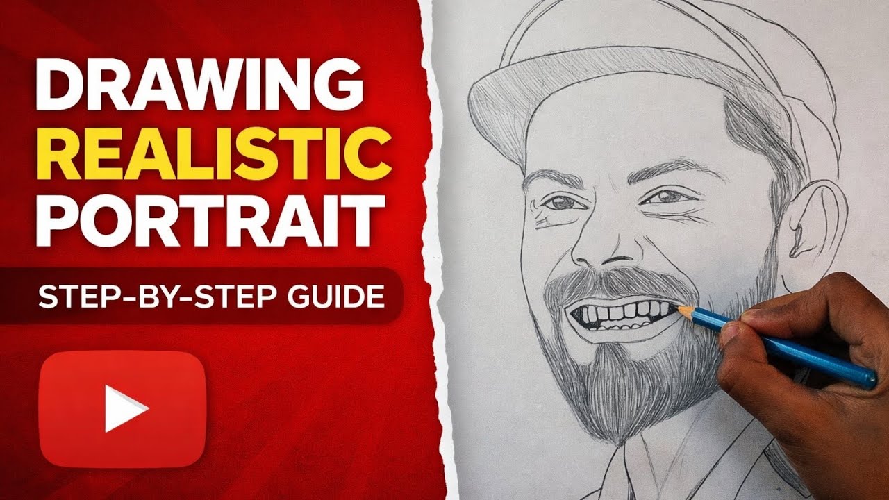 Draw virat kohli | how to draw virat kohli | virat kohli drawing tutorial step by step | easy draw