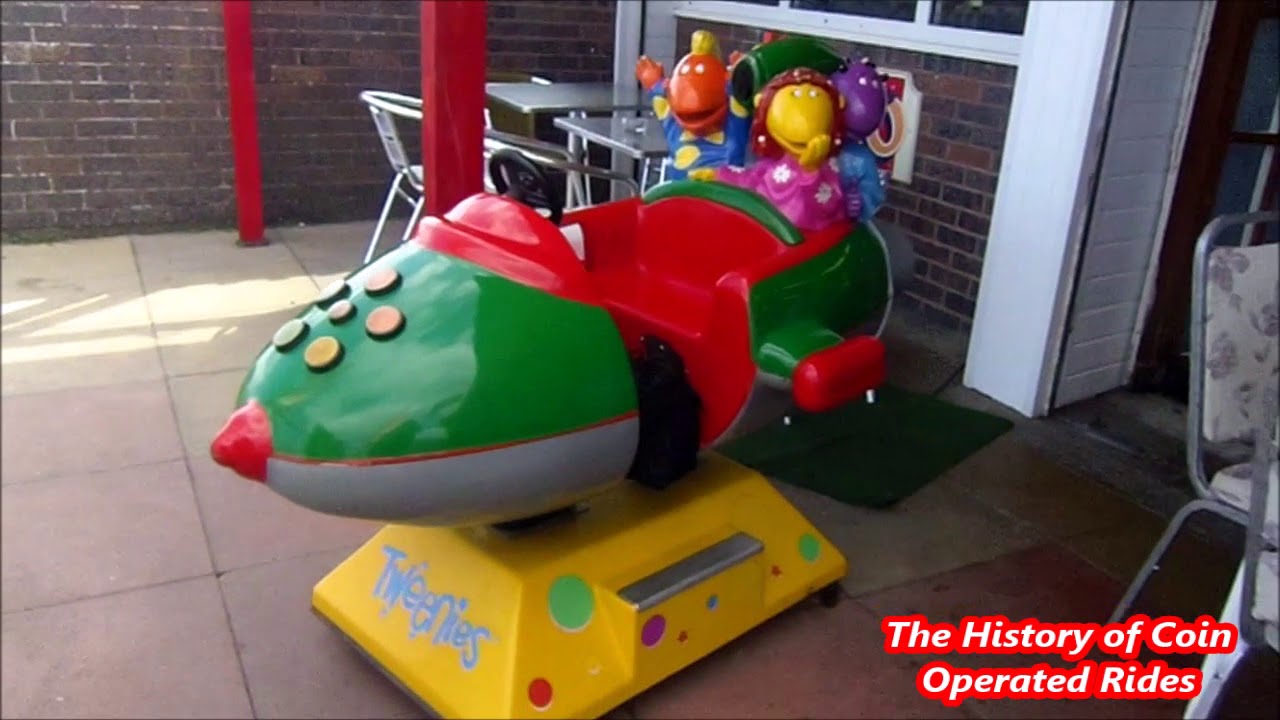 2000s Coin Operated Rocket Kiddie Ride - Tweenies