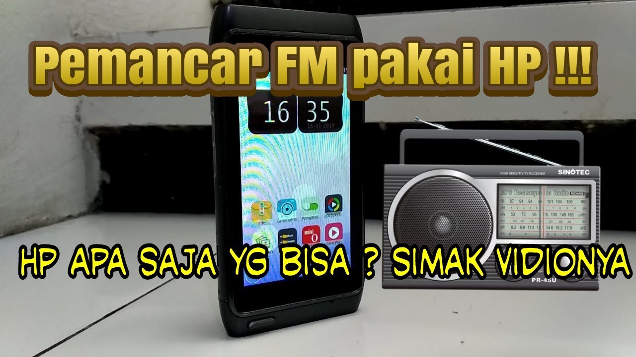 Buat pemancar mini fm pakai hp
