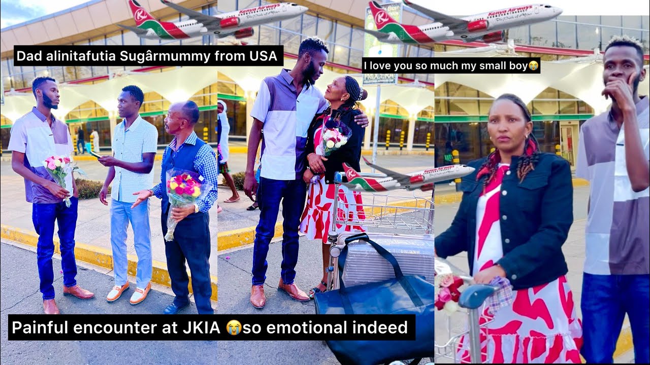 Baba alitafutia mtoto wake sugarmummy from USA 😭but what happened at the Airport was so painful😭