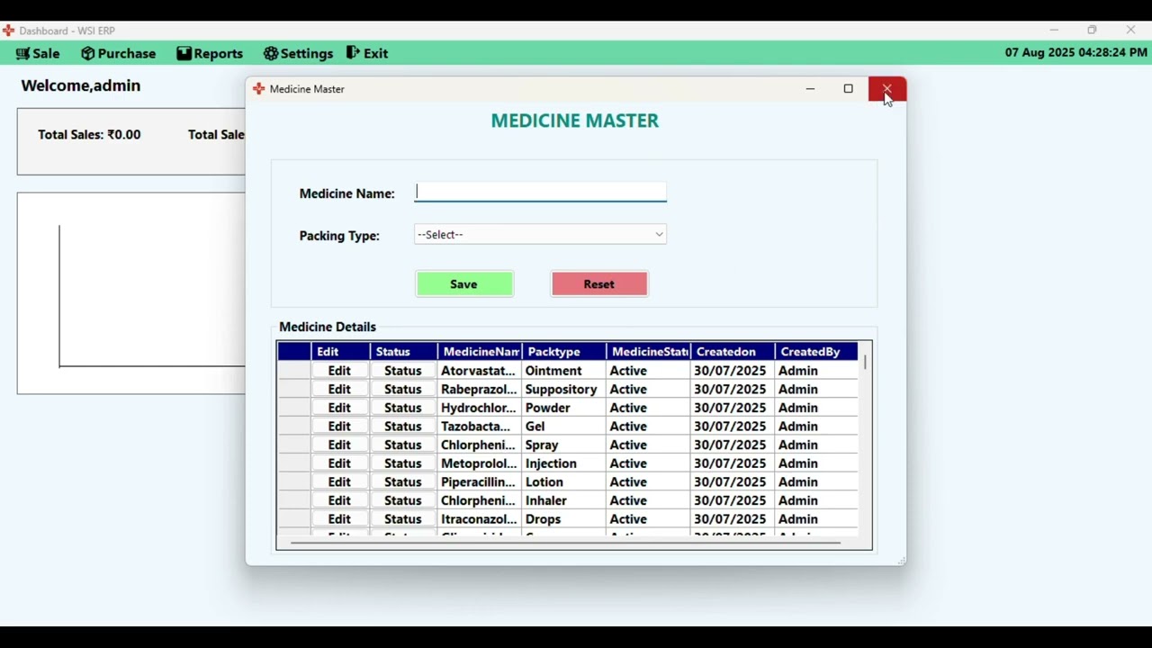Medical Store management software(Pharmacy management)