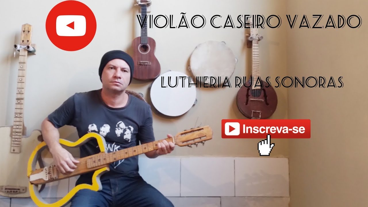 Violão vazado caseiro