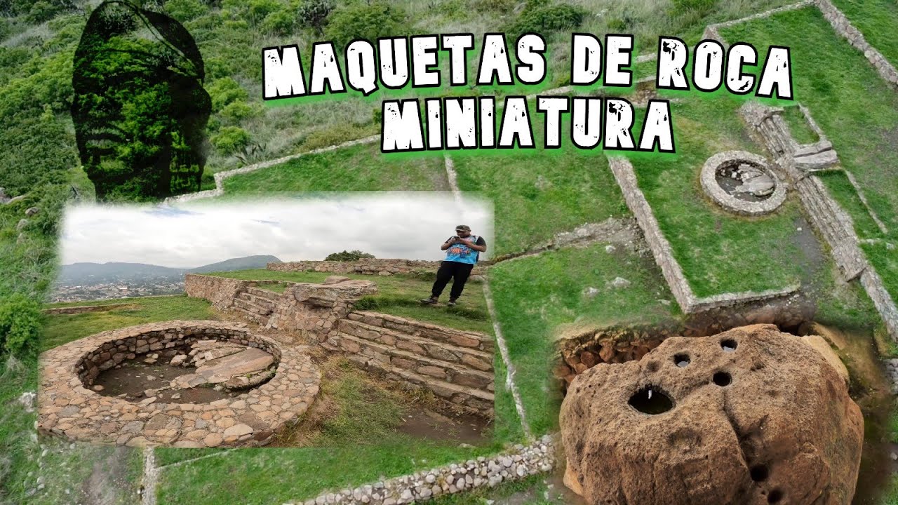 MAQUETAS MINIATURAS de CIUDADES PERDIDAS, en Los CERRO de MÉXICO   TEXCOTZINGO y COACAXCO, Ciudades