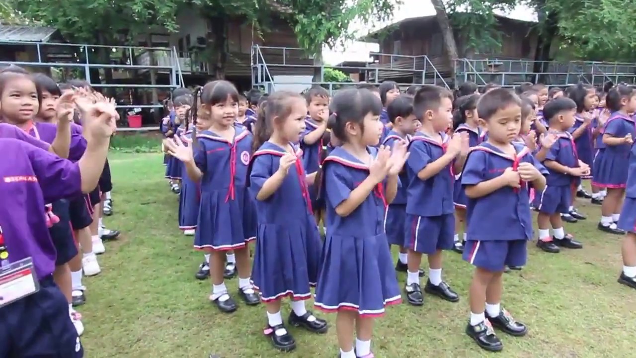 กิจวัตรประจำวัน การเรียนระดับอนุบาล ของนักเรียนโรงเรียนกรุณาศึกษา