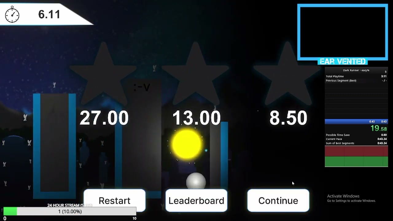 Dark Runner Easy% Speedrun World Record - 39.119s | EarVentedTTV
