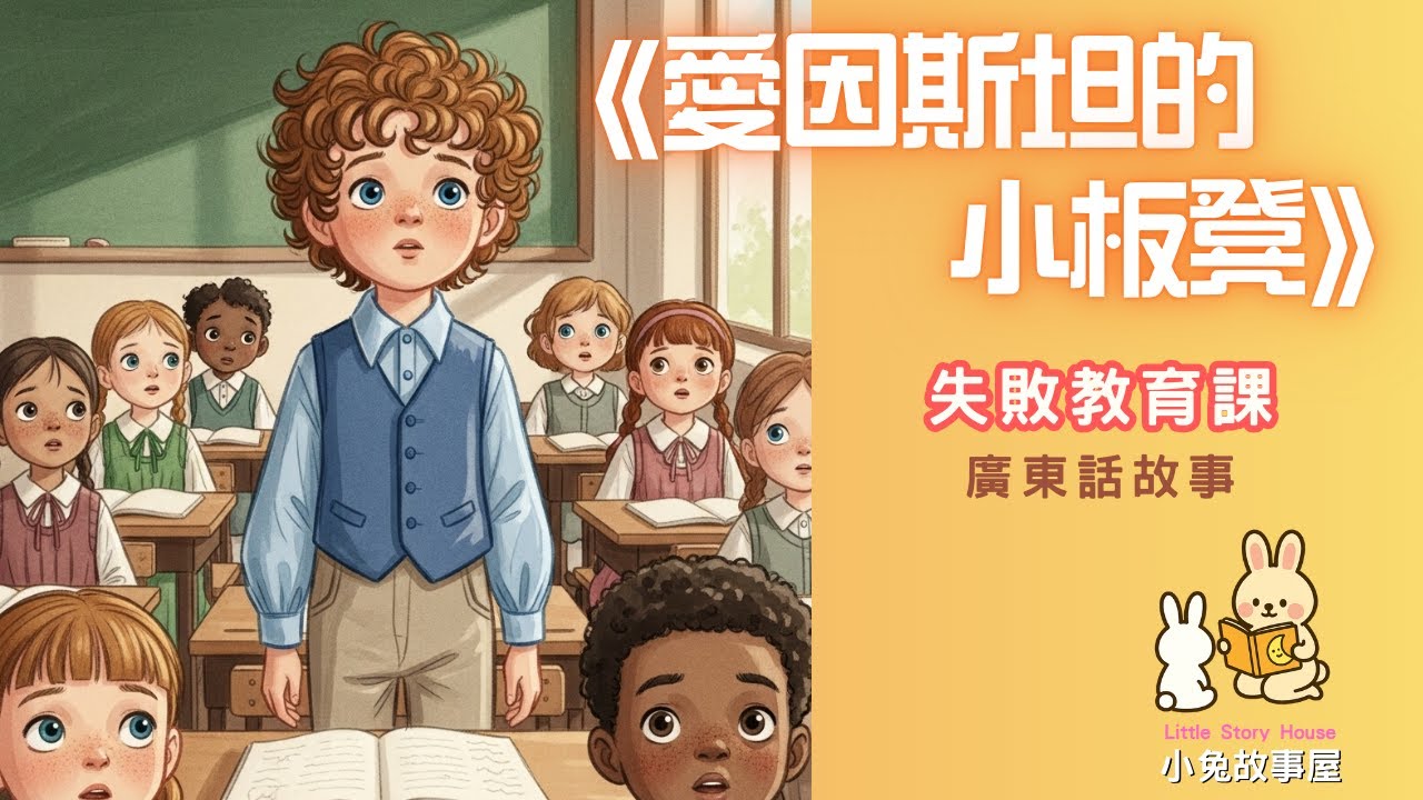 孩子表現不如預期？先別急著失望！愛因斯坦「最醜的小板凳」藏著改變世界的秘密 🪑✨｜小兔故事屋