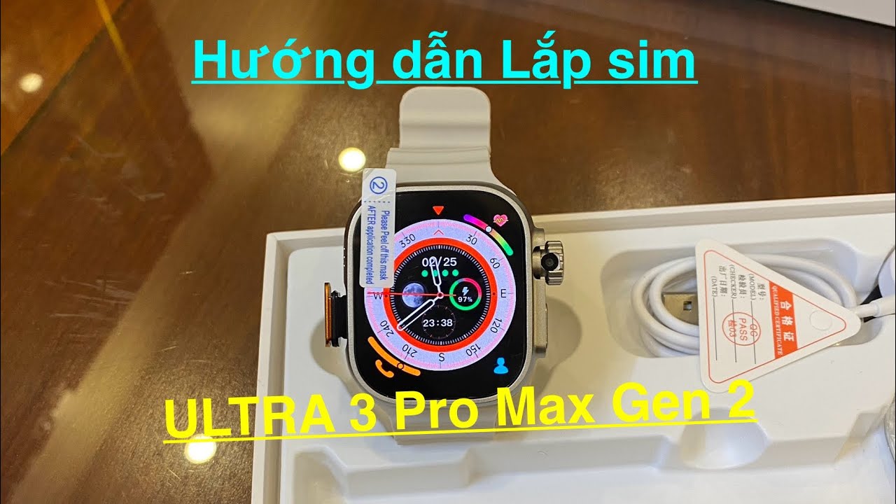 Cách lắp sim độc đáo trên Đồng Hồ Thông Minh ULTRA 3 Pro Max Gen 2, lắp sim vào là gọi