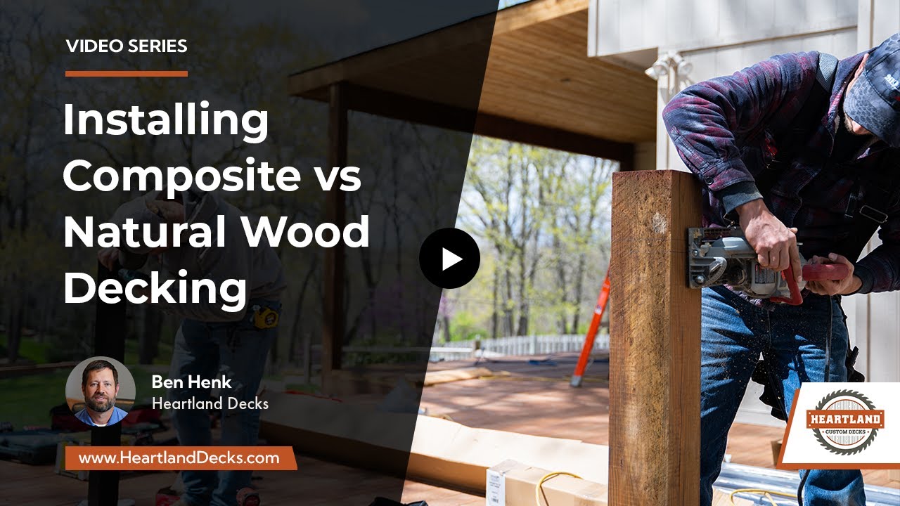 How is installing composite decking boards different from natural wood decking? | Heartland Decks