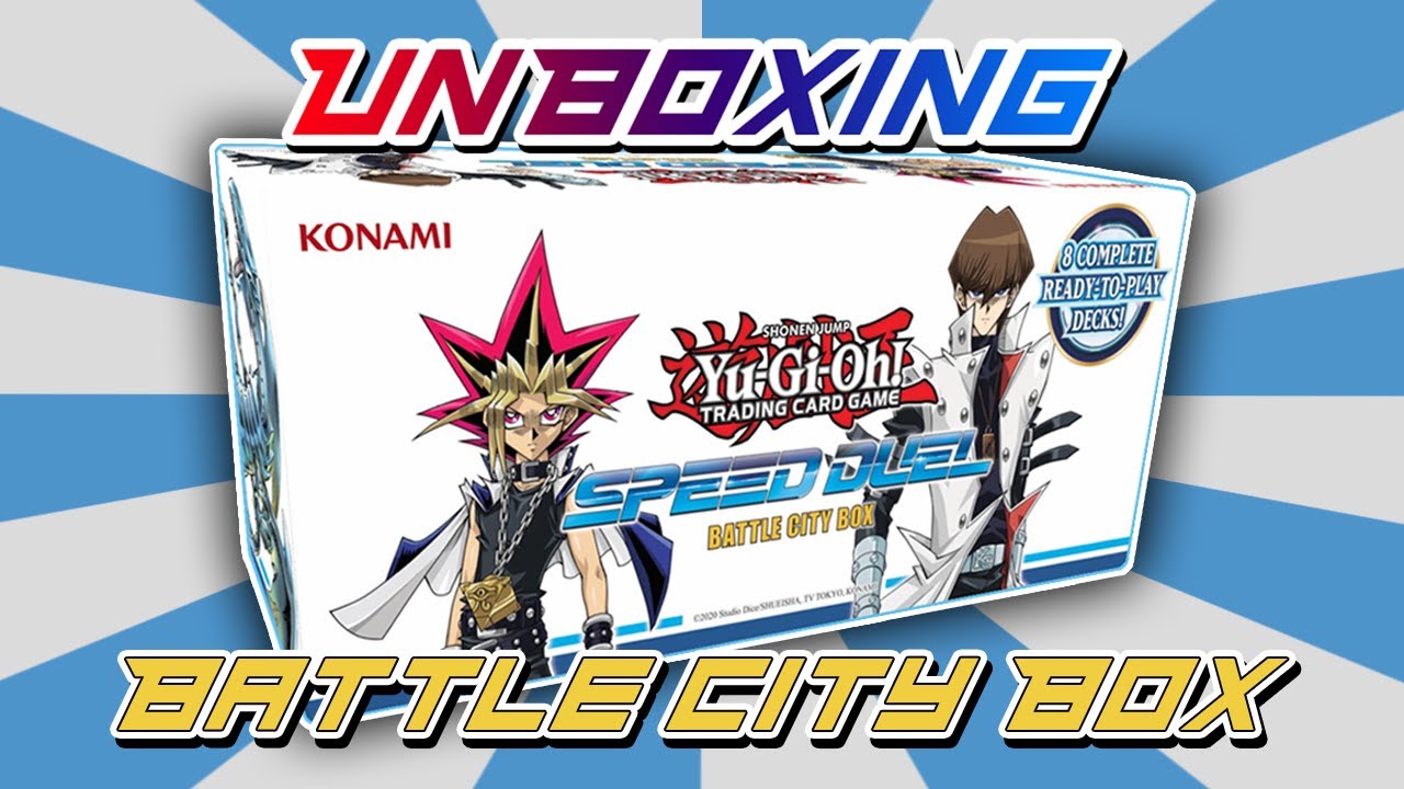 YU-GI-OH! - UNBOXING- SPEED DUEL BATTLE CITY BOX - NOSTALGIA + NOVIDADES NO CANAL!