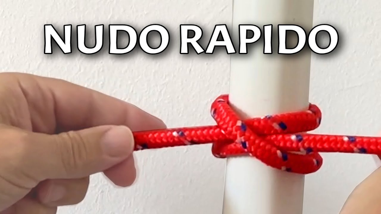 Como hacer un NUDO RAPIDO. Nudo Ballestrinque