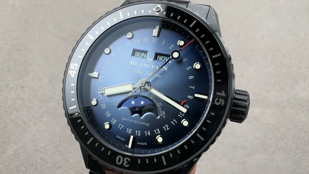 Blancpain Fifty Fathoms Bathyscaphe Quantieme Complet Phases de Lune (5054-0140-01S) Watch Review