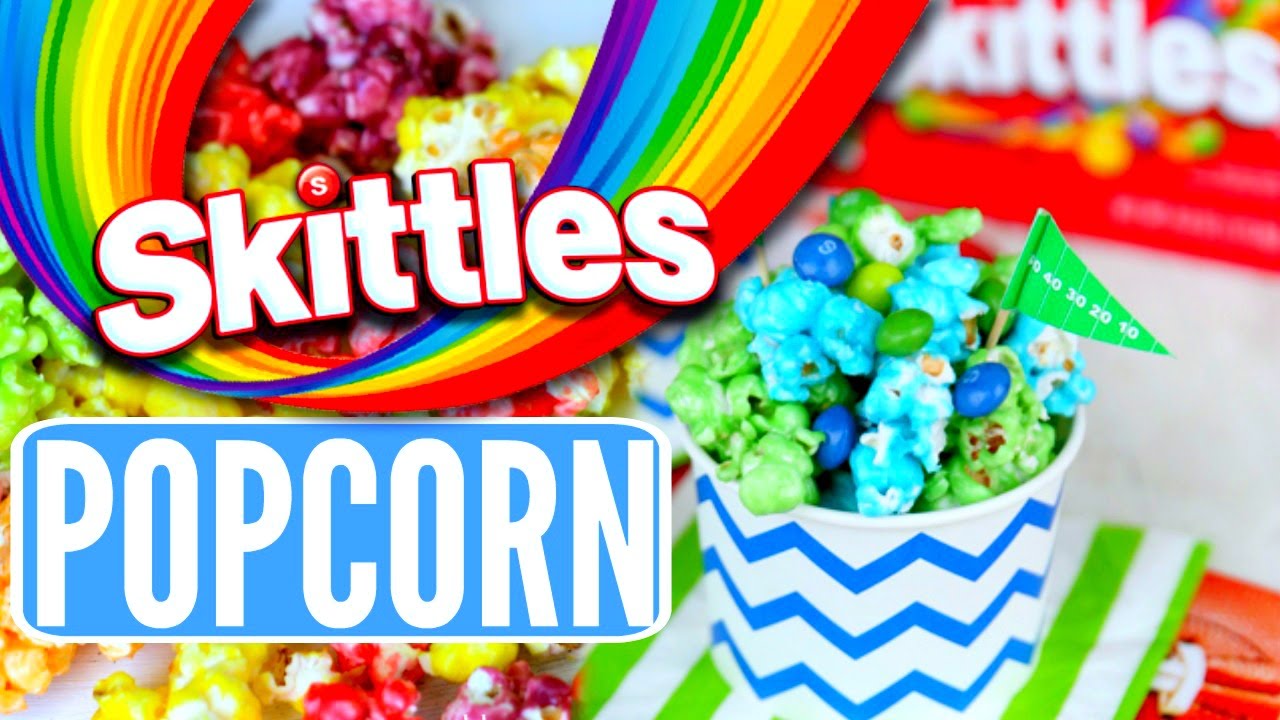 DIY SKITTLES POPCORN !!