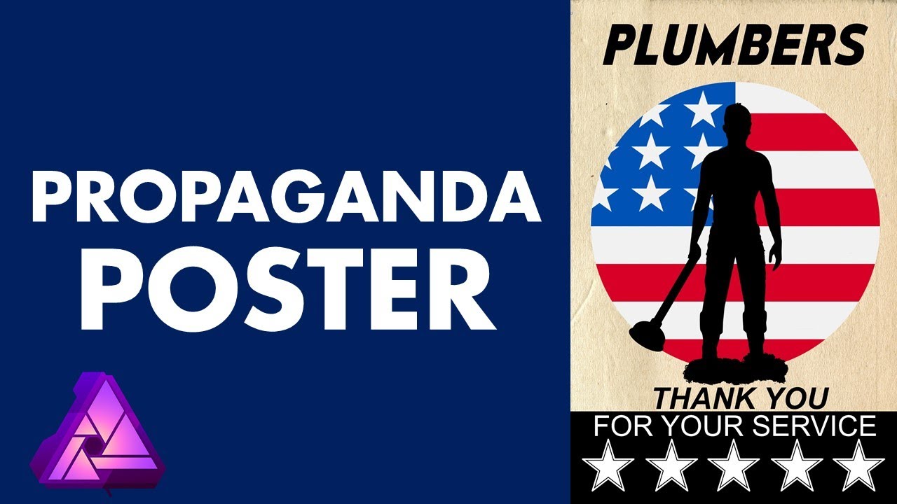 AFFINITY PHOTO - Create a Propaganda Poster (Easy Tutorial For Beginners)