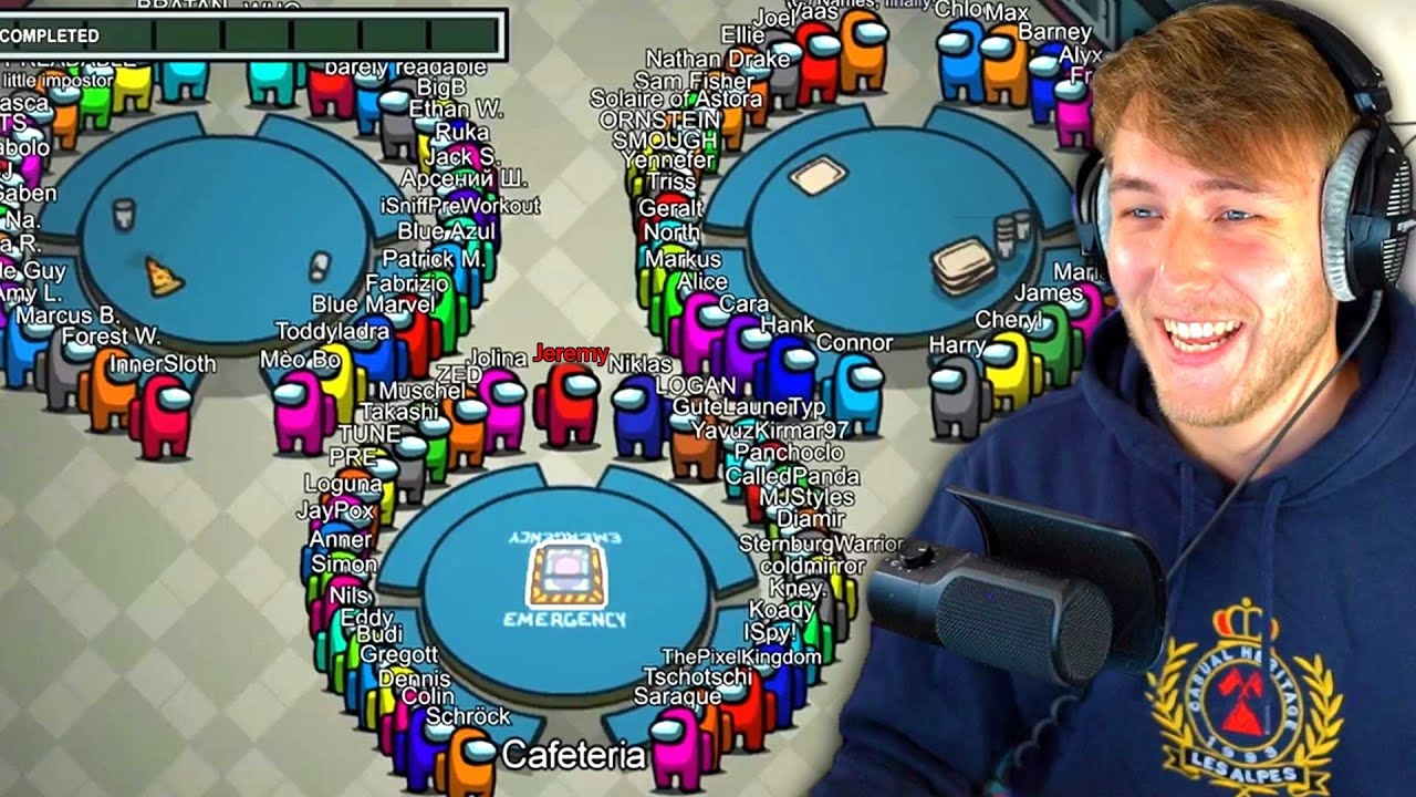 IMPOSTER TEGEN 100 SPELERS IN AMONG US!