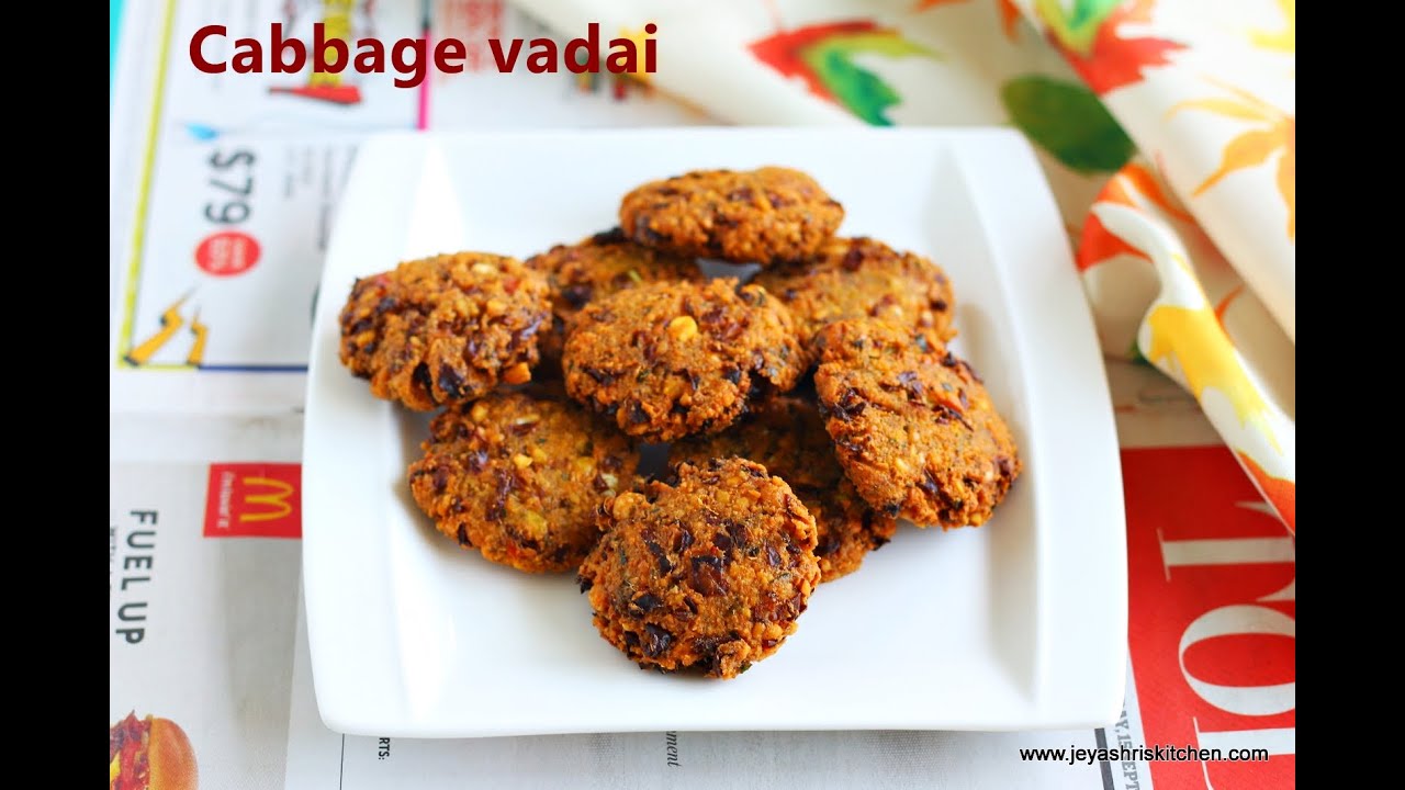 Cabbage Masala Vadai
