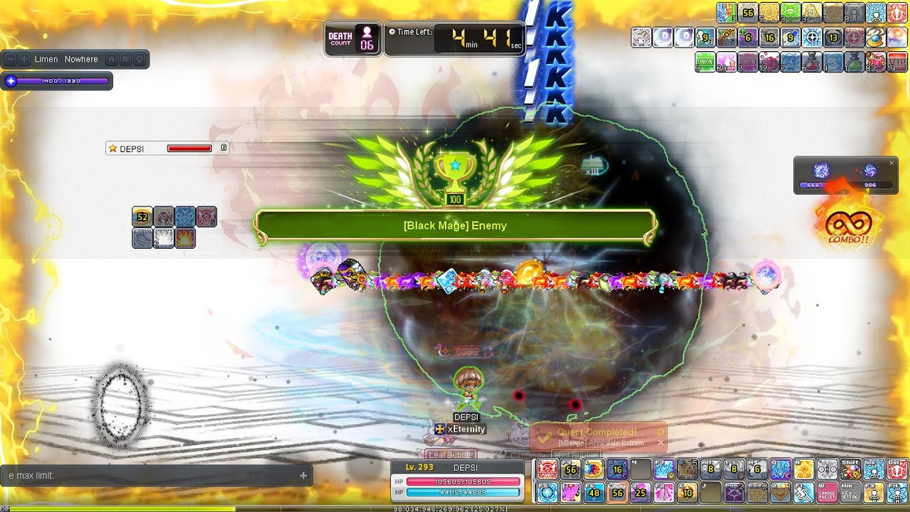 MapleSEA Aran 1v1 Extreme Black Mage