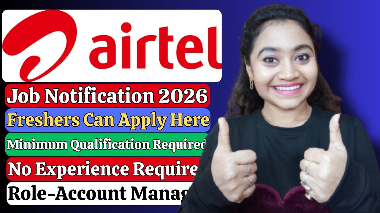 Airtel Job Notification For Freshers| 12th Pass Job Vacancy| Remote Job Updates| Daily Job Updates.