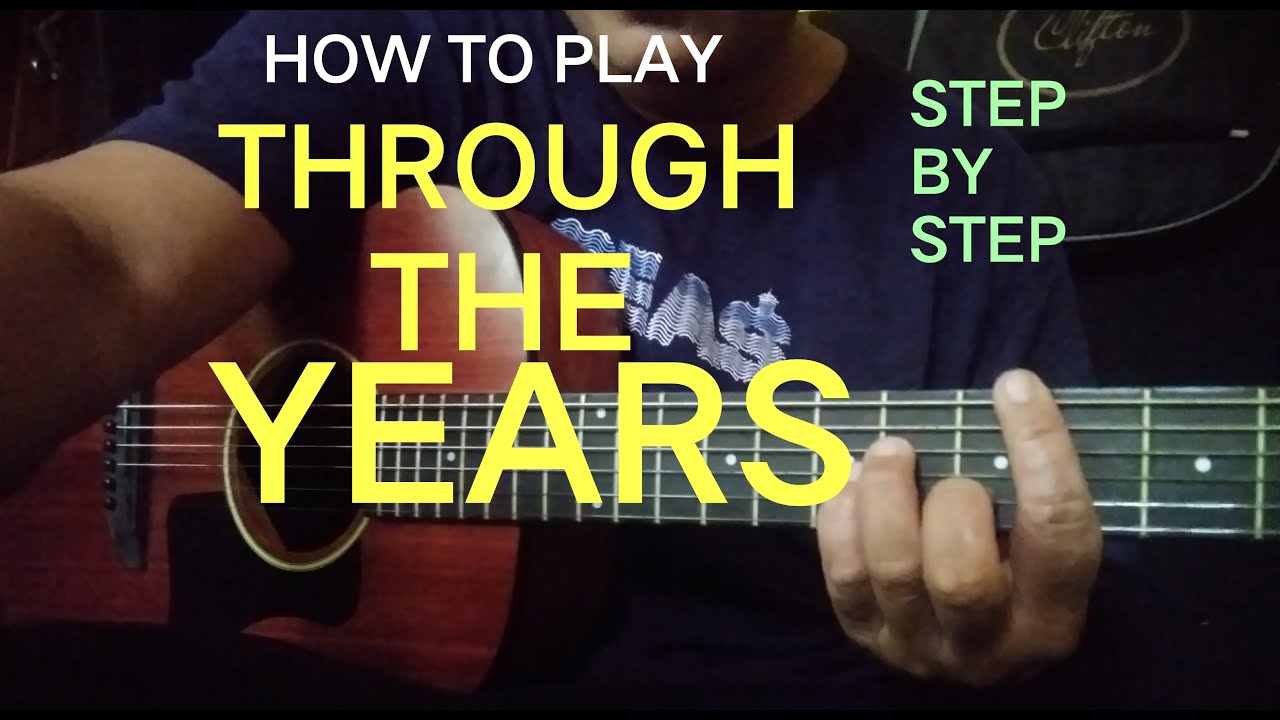 THROUGH THE YEARS EASY GUITAR CHORDS TUTORIAL 