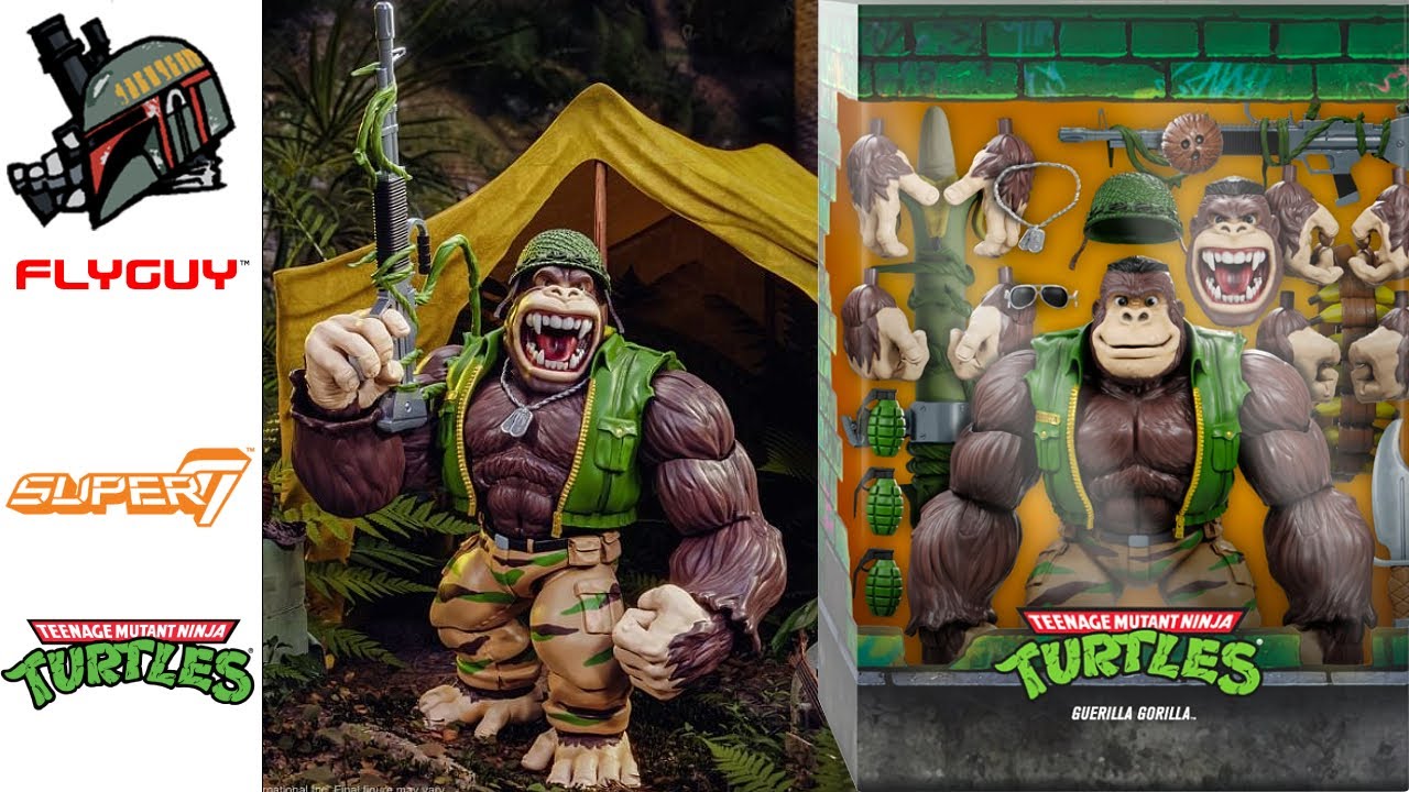 Обзор фигурки "Super7 Teenage Mutant Ninja Turtles Ultimates Guerilla Gorilla" от FLYGUYtoys