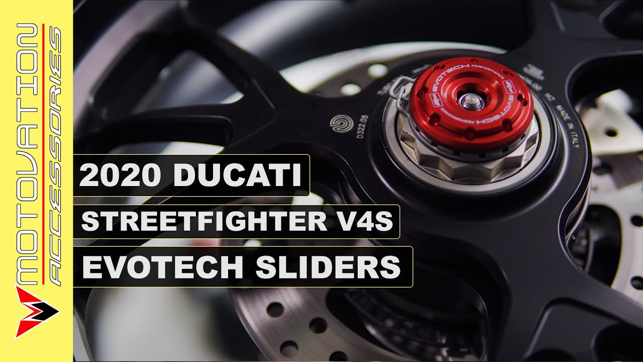 2020 Ducati Streetfighter V4 S | Evotech Performance Rear Axle/Fork Sliders [Install]