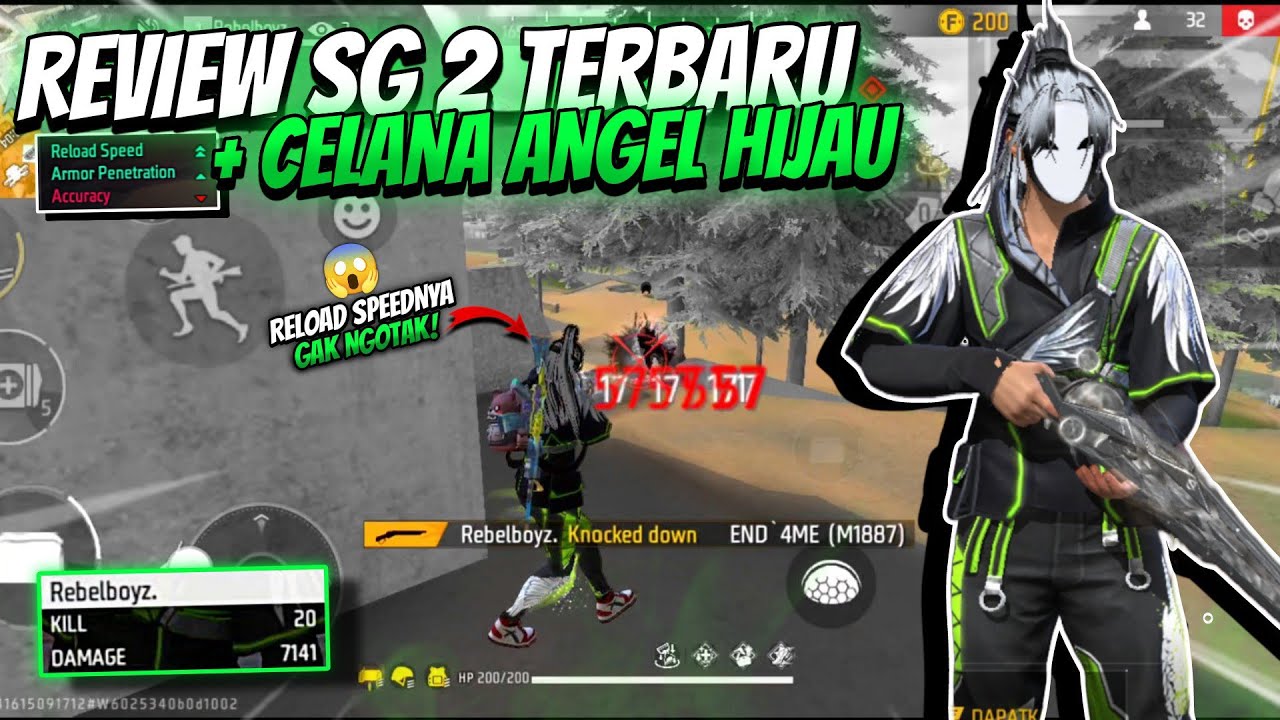 20 KILL 😎 SOLO VS SQUAD PAKE SKIN SG 2 TERBARU! RELOAD SPEED NYA GAK NGOTAK BRO!