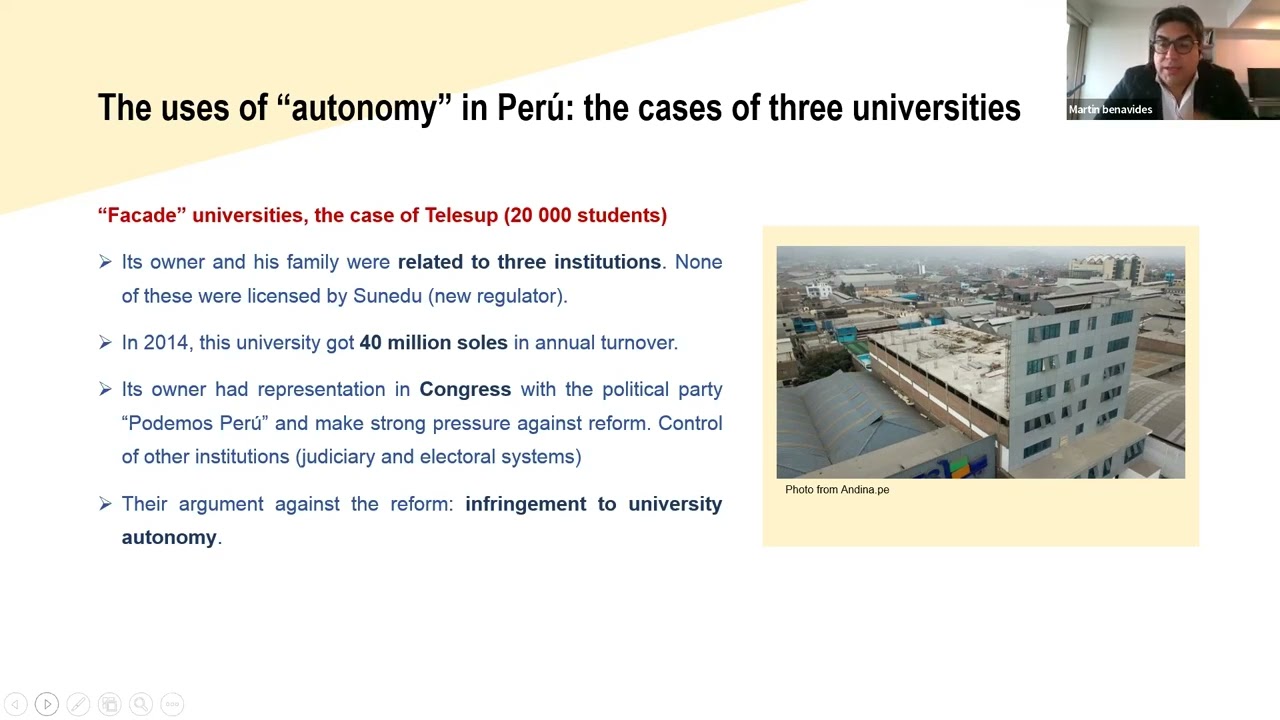 HE in Latin America series &ndash; webinar 1: Political economy of HE reforms in Latin America