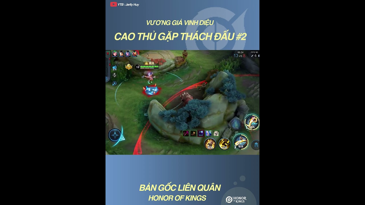 VGVD | Cao thủ gặp th&aacute;ch đấu p2  #hok #honorofkings #vgvd #vuonggiavinhdieu #jerllyhuy  #huygom