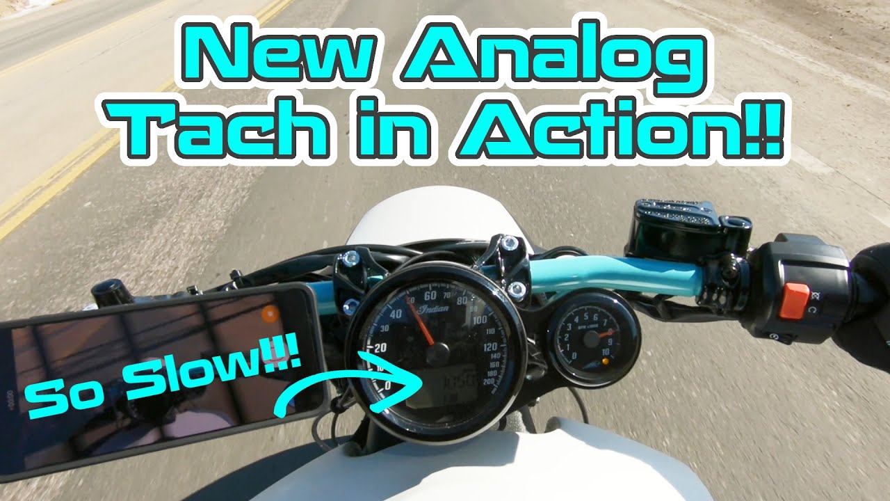 New Indian Scout Lineup Analog Tachometer Demonstration