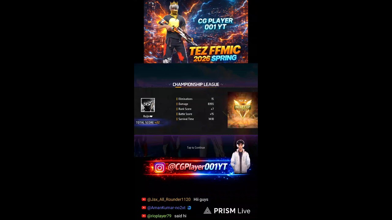 TEZ FFMIC 2026 SPRING BY CG PLAYER 001YT 🤌❤️