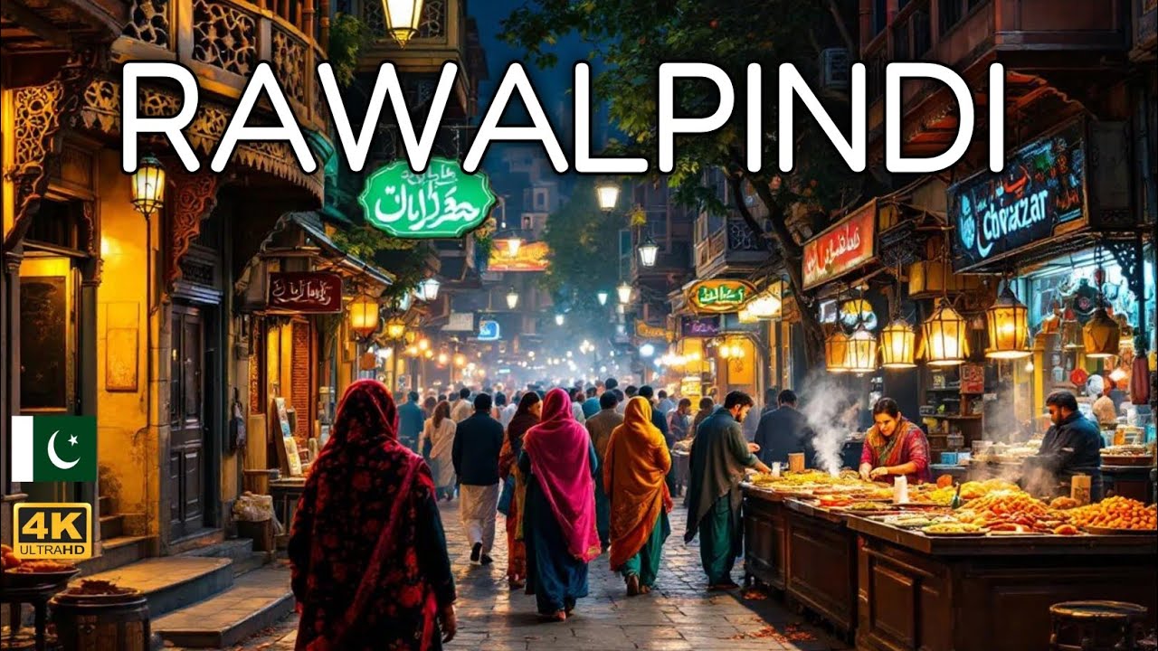 Pakistan, Night Walking Tour 4k 2024