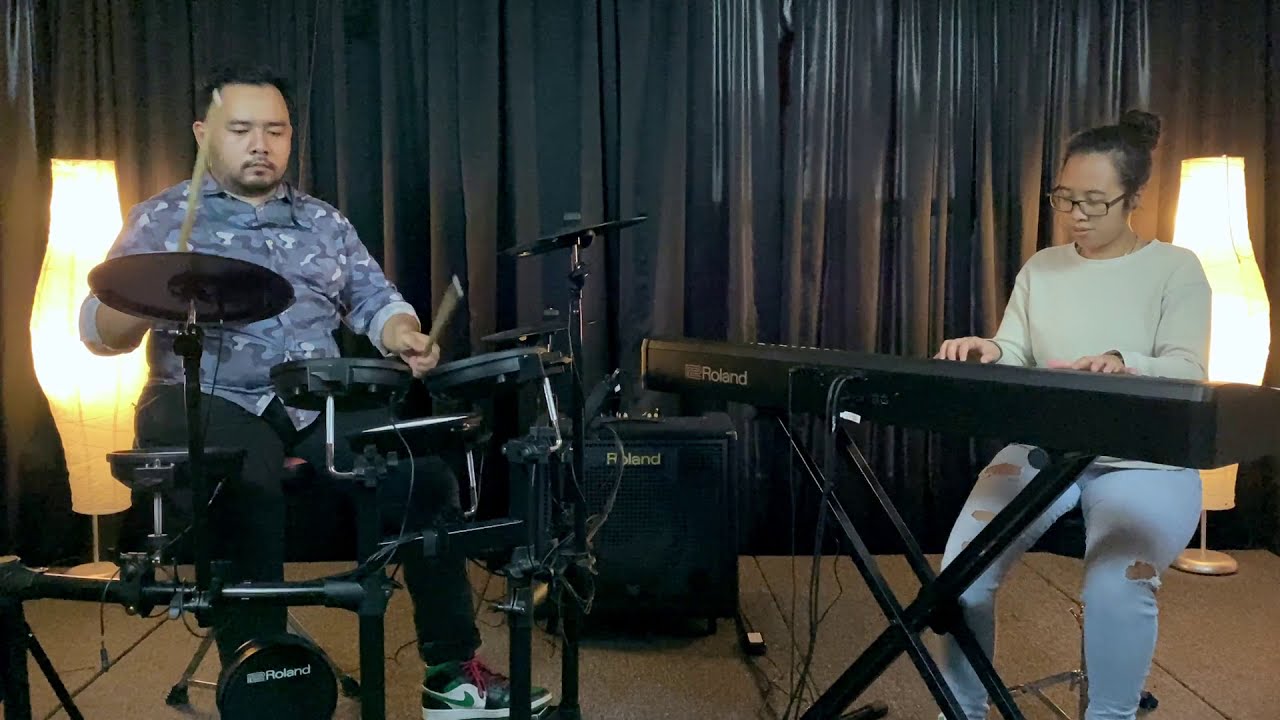Roland FP-60X (Digital Piano) and TD-07KV (V-Drums) - Jam Duet