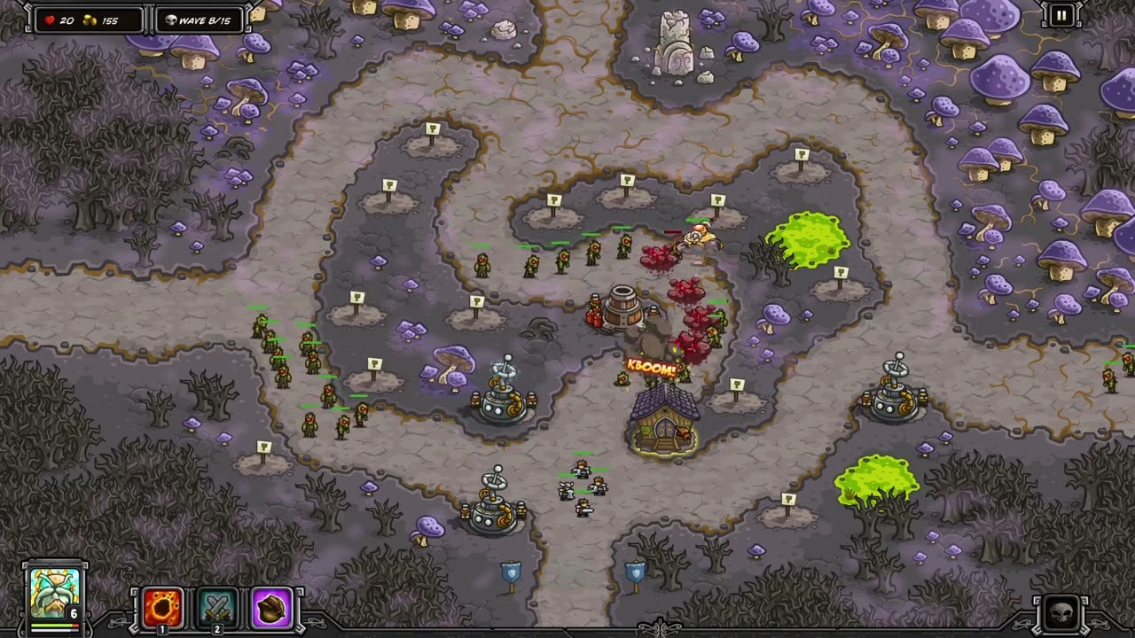 020 Kingdom Rush ReBBBorn Furious Assault  # Fungal Forest