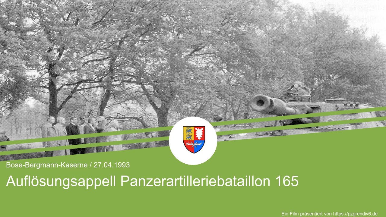 PzArtBtl 165 - Auflösungsappell (27.04.1993)