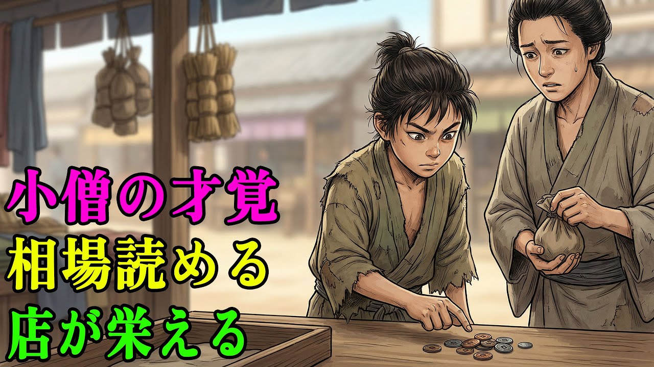 寺子屋で「いろは」すら覚えられぬ落ちこぼれ少年。市場で人の心を読んだ結果、天下の大店を動かす男になった｜野談｜伝説｜昔話｜説話｜民話
