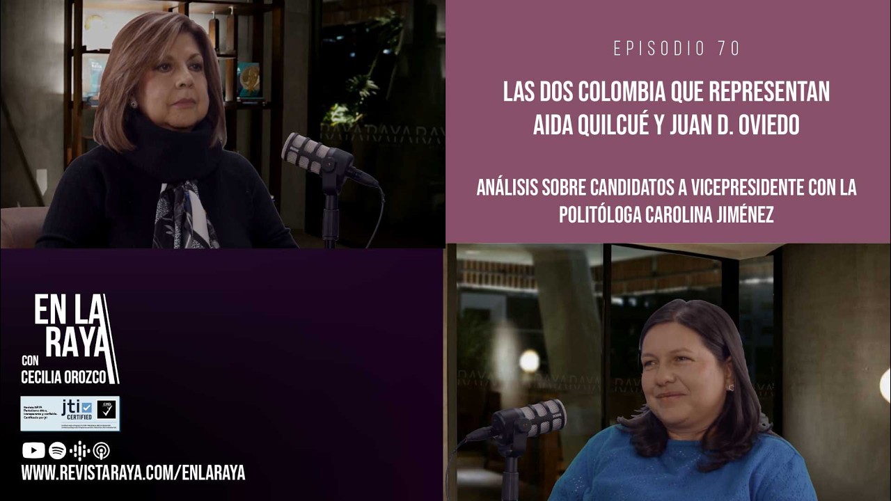 Las dos Colombia que representan Aida Quilcué y Juan D. Oviedo