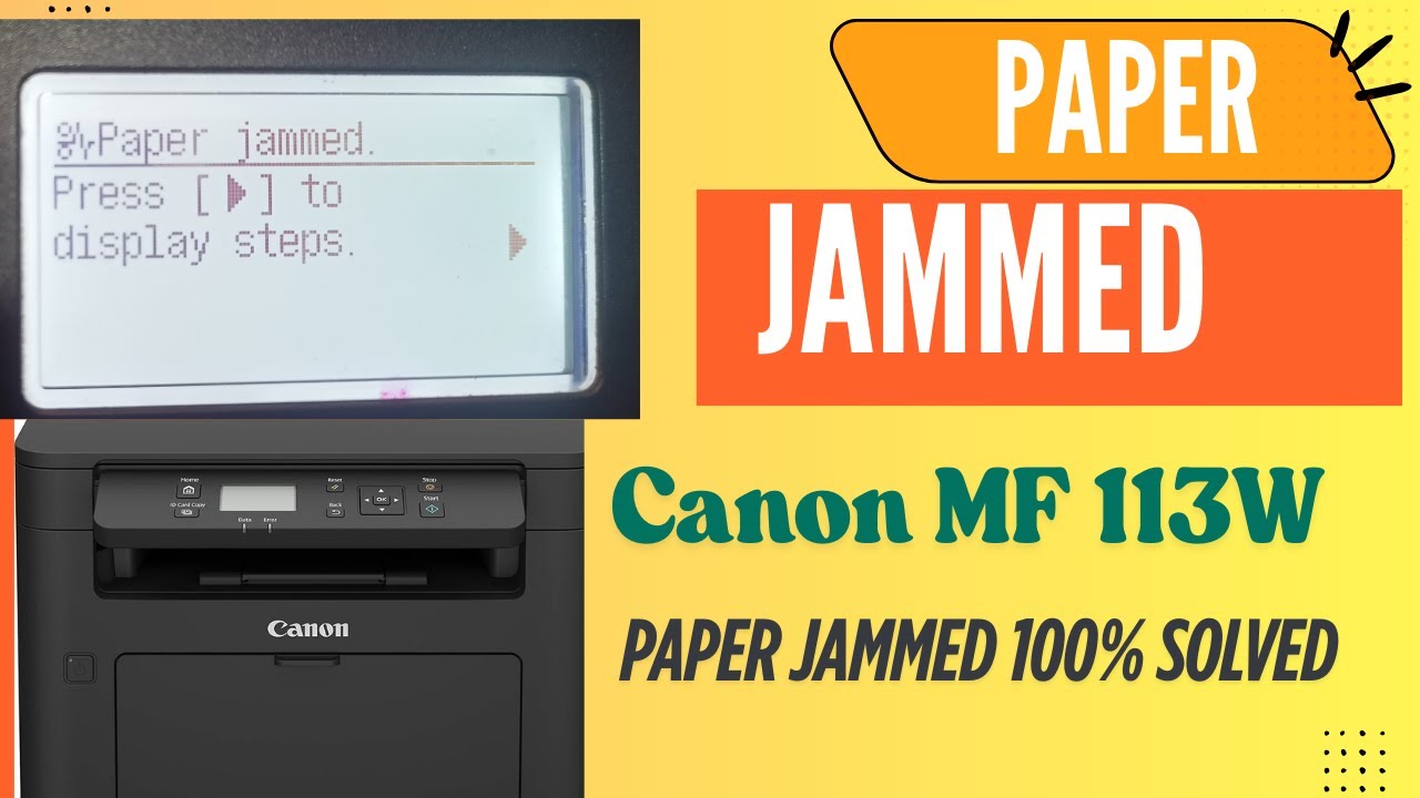 How to Resolve Canon Printer Paper Jam?[3 Quick Solutions] #canon #printer  Canon imageCLASS MF113w