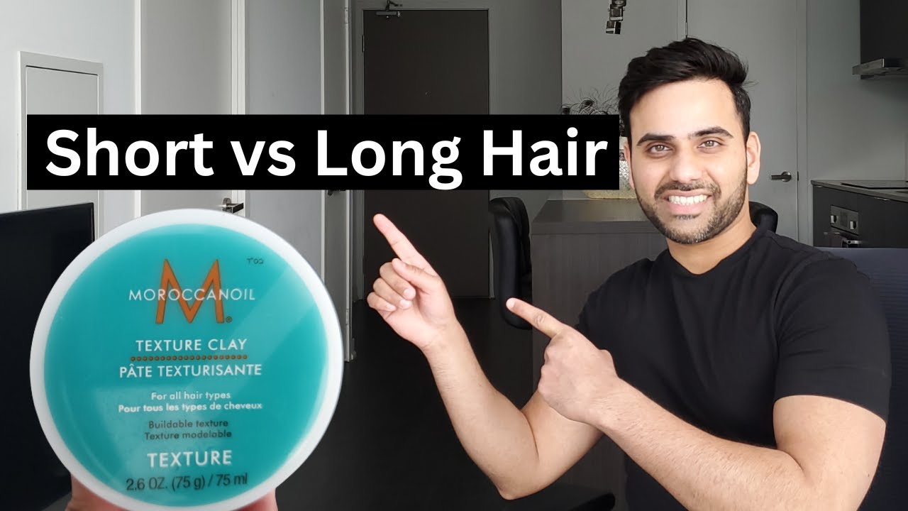 Does Moroccan Oil Texture Clay Hold on Short and Long Hair? | Mens Fashion