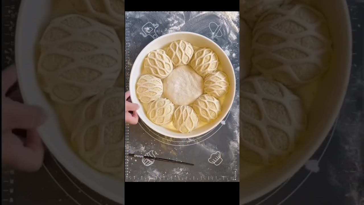 How to shape beautiful traditional balkan bread (pogaca) like art 15