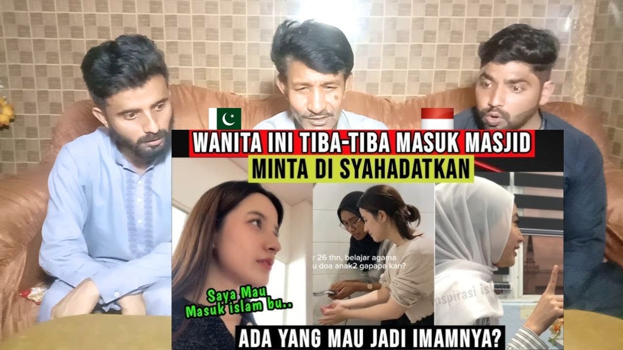 MasyaAllah Wanita ini Tiba² Sendirian Msk Masjid Minta Di Syahadatkan |   Pakistani Reaksi | D-R-RUE
