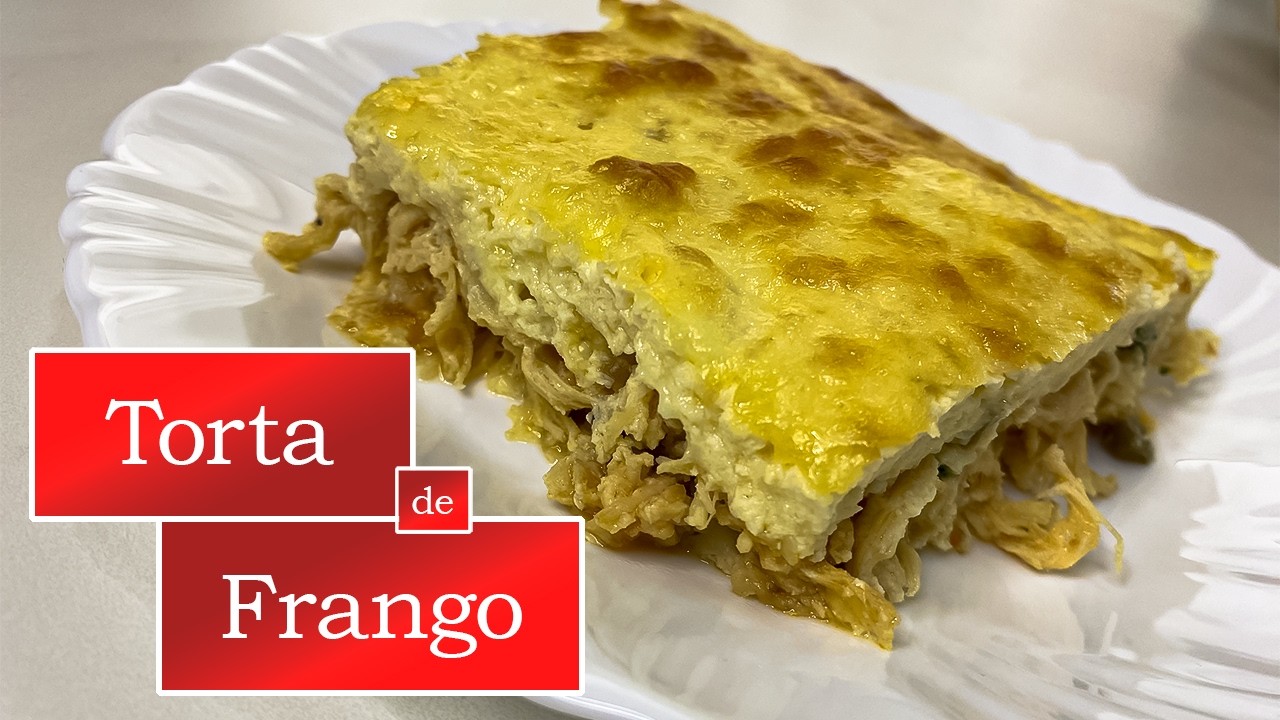 TORTA DE FRANGO SEM GLÚTEN 🥧 Fácil, Rápida e Saudável