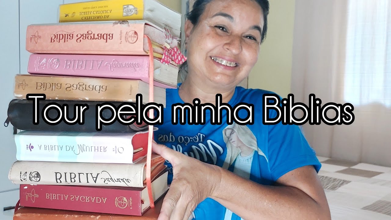 Um tour atualizado  pela minha  Bíblias Catolica #bíblia #tourpelaminhabiblias#catolico