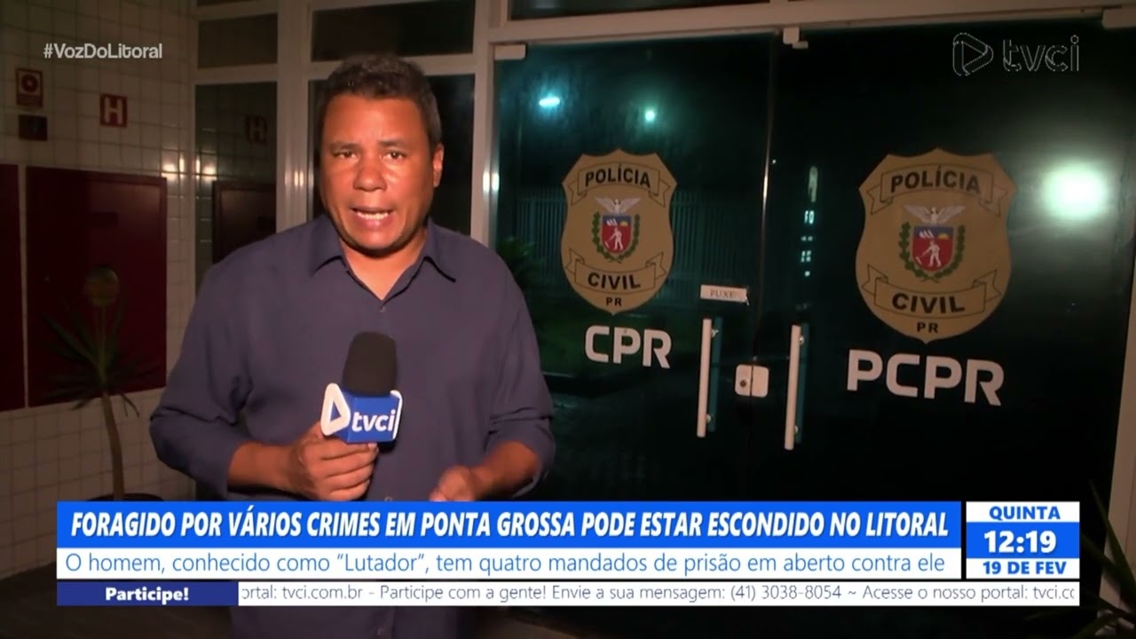 FORAGIDO POR VÁRIOS CRIMES EM PONTA GROSSA PODE ESTAR ESCONDIDO NO LITORAL