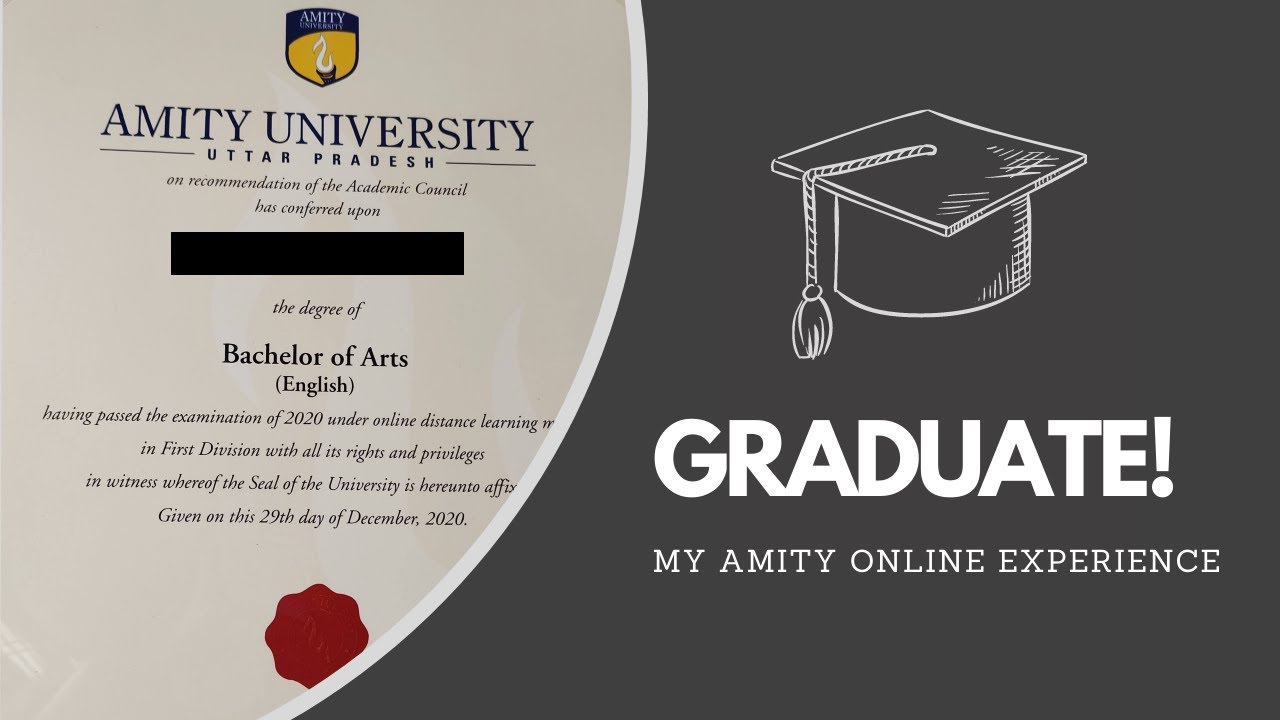 Amity Online Review | My experience of getting a bachelors degree online | fees | Is it worth it?