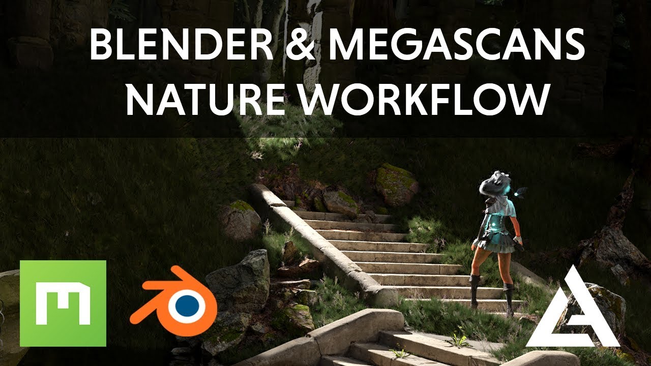 Better, Faster 3D Nature with Megascans ( Blender Nature Workflow 001 )