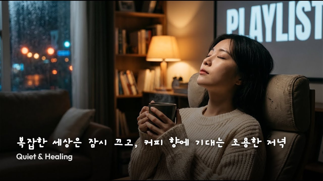 playlist 🌙 복잡한 세상은 잠시 끄고, 커피 향에 기대는 조용한 저녁 | Quiet & Healing