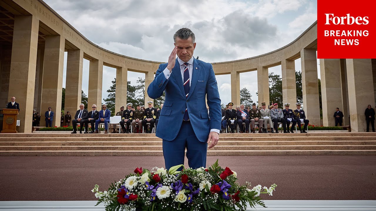 FULL EVENT: Pete Hegseth Speaks At D-Day Remembrance Event At Normandy American Cemetery