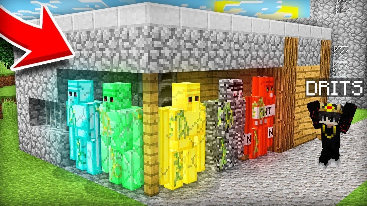 UYIMNI GOLEMLAR BOSIB OLISHDI | Minecraft Uzbekcha