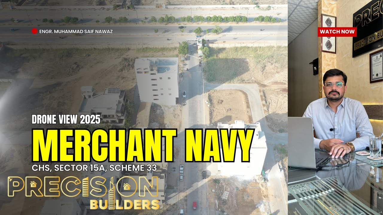 Merchant Navy Society Sector 15A Scheme 33 | Aerial View 2025 | Precision Builders